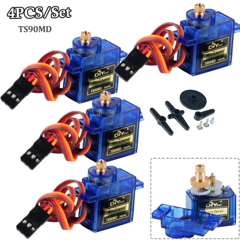 Rc Helicopter Servo - 4 stuks TS90MD Micro Digitale Servomotor