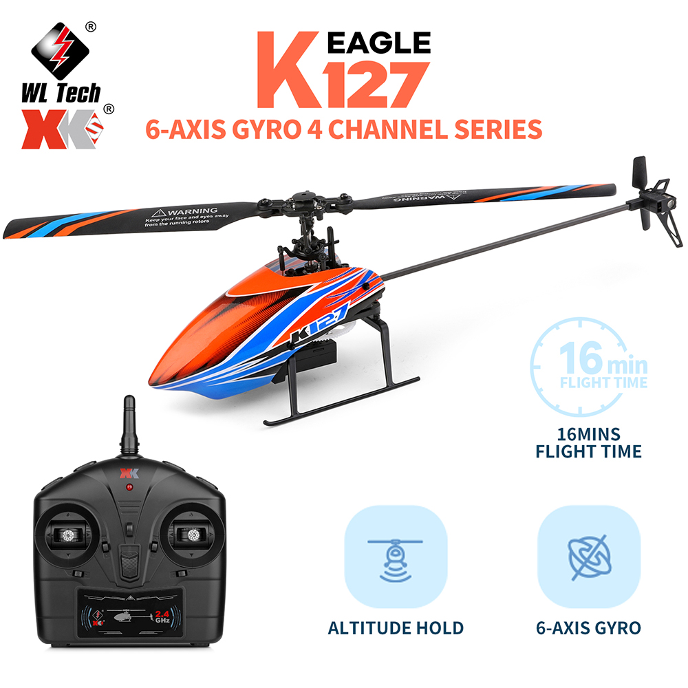 Wltoys Xk K127 2.4G 4CH 6-Aixs - Rc Helicopter Large recensie en prijs