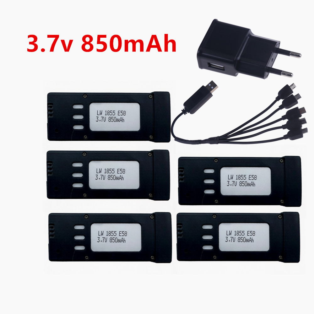 3.7V 850mAh RC Drone Lithiumba - Eachine Drone E58 recensie en prijs